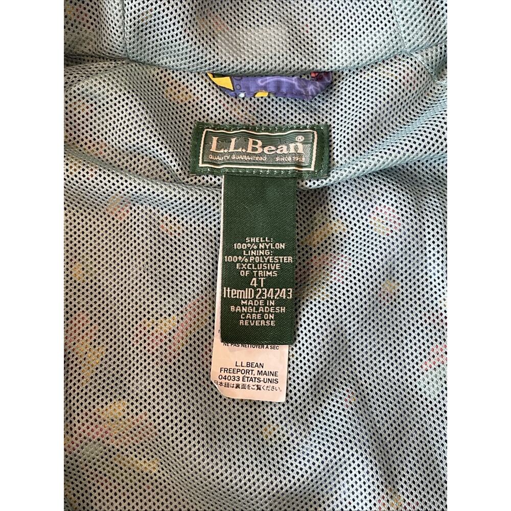 Lands End Butterfly Jacket Hoodie Girls 4T Nylon Lined Youth Kids Windbreaker - Picture 6 of 15